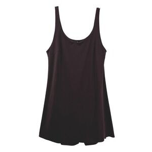 Danskin Women's Active Dress Brown XL Athleisure Built In Bra And Shorts Golf